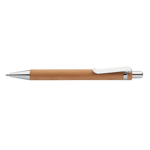 Logo trade promotional products image of: Bashania bamboo ballpoint pen