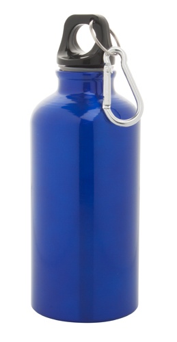 Logo trade corporate gifts image of: Aluminium sport bottle, blue