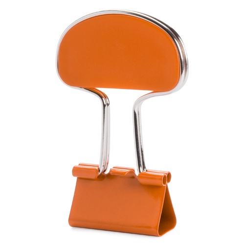 Logo trade advertising products picture of: Note clip, orange