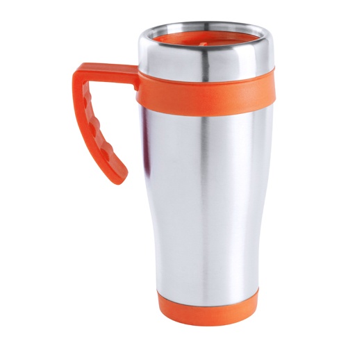 Logo trade promotional merchandise image of: thermo mug AP781216-03 orange