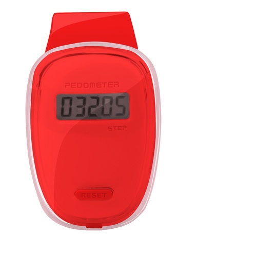 Logo trade advertising products image of: pedometer AP741989-05 red