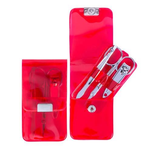 Logo trade business gifts image of: manicure set AP741780-05 red