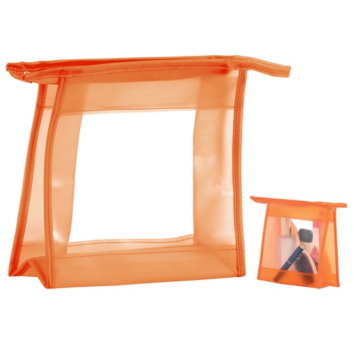 Logo trade promotional giveaways picture of: cosmetic bag AP761215-03 orange