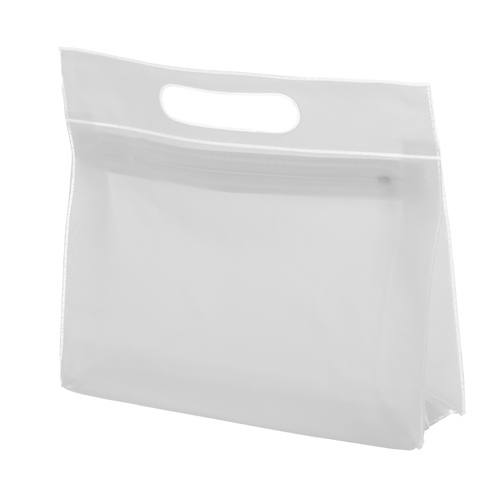 Logo trade business gifts image of: cosmetic bag AP791100-01 white