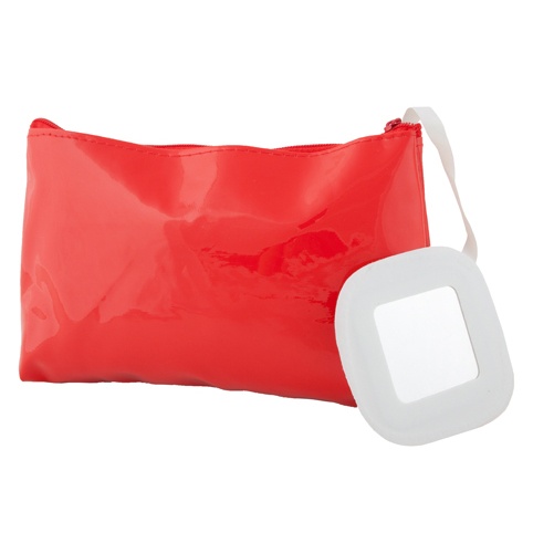 Logo trade corporate gifts picture of: cosmetic bag AP791458-05 red