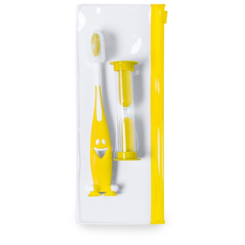 Logo trade promotional gifts picture of: toothbrush set AP741956-02 yellow