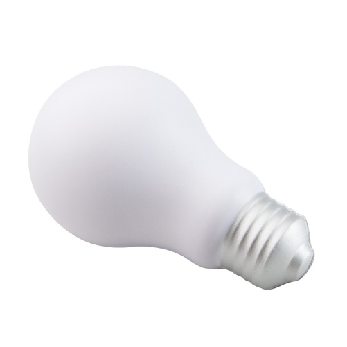 Logotrade promotional item image of: antistress light bulb AP741188 valge