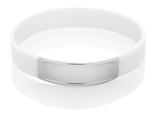 Logo trade advertising products picture of: Wristband AP809393-01, valge