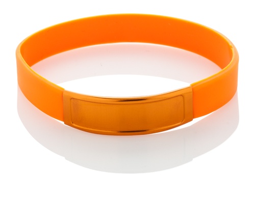 Logo trade promotional products image of: Wristband AP809393-03, orange