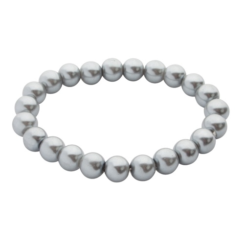 Logotrade promotional merchandise picture of: bracelet with pearls, silver