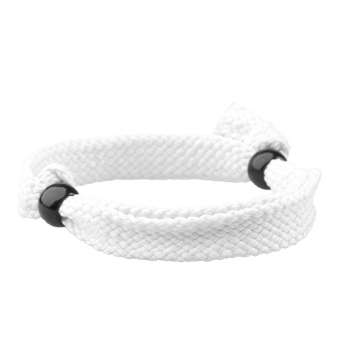 Logo trade advertising products picture of: Textile bracelet, white