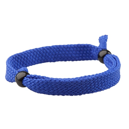 Logo trade promotional items image of: Textile bracelet, blue