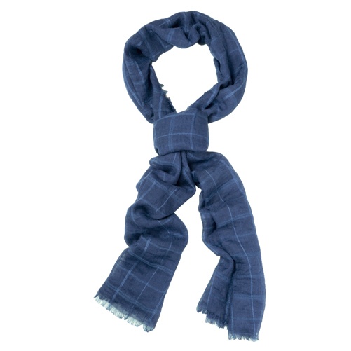 Logo trade advertising product photo of: Cool striped scarf navy blue