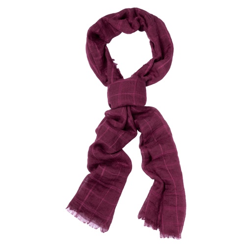 Logotrade promotional gifts photo of: Striped scarf, dark red