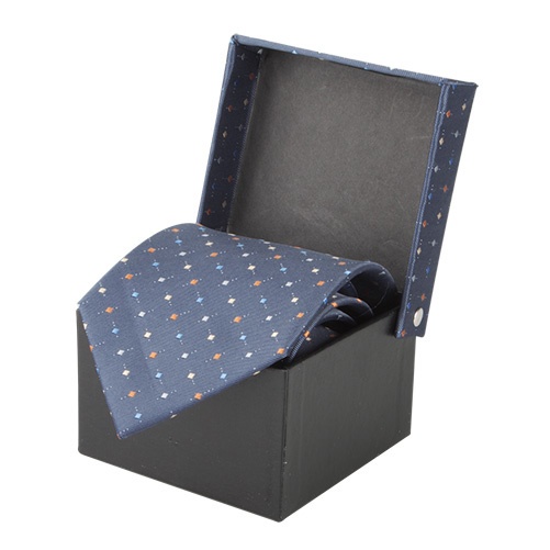 Logo trade advertising products image of: Tie in a nice giftbox blue