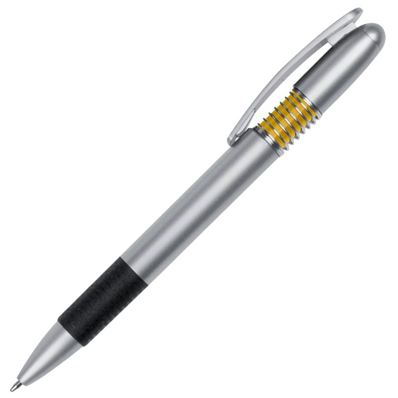 Logotrade promotional gift picture of: Plastic ball pen 'beijing' yellow