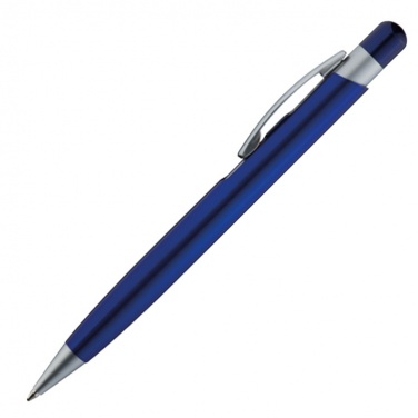 Logo trade promotional giveaways image of: Ball pen 'erding' blue, Blue