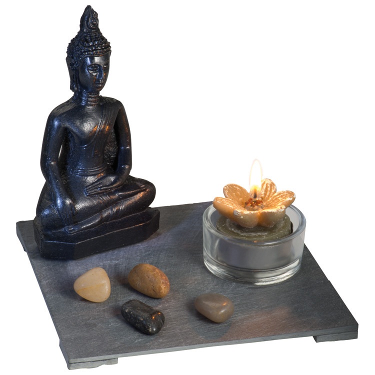 Logotrade promotional items photo of: Buddha set 'dubai' grey, Grey