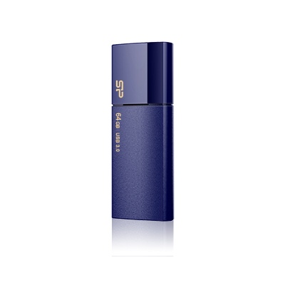 Logo trade promotional merchandise photo of: Pendrive Silicon Power 3.0 Blaze B05, blue