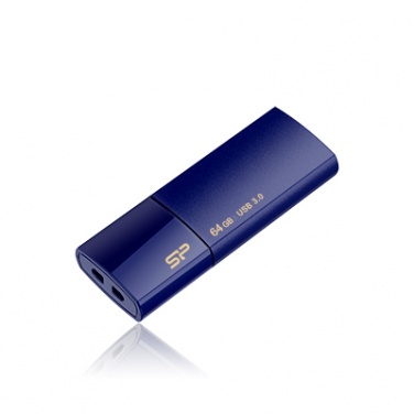 Logo trade promotional merchandise image of: Pendrive Silicon Power 3.0 Blaze B05, blue