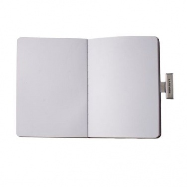 Logo trade promotional merchandise picture of: Note pad A6 Névé, white