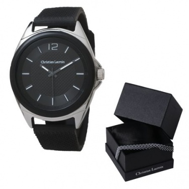 Logotrade corporate gift picture of: Watch Rhombe Gomme, black