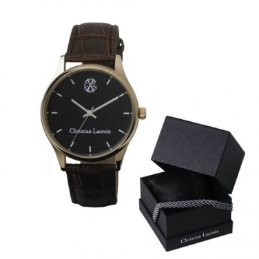 Logo trade promotional items picture of: Watch Poursuite Brown