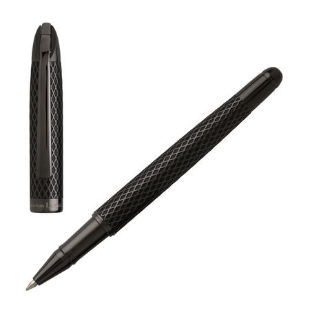 Logotrade advertising product image of: Rollerball pen Rhombe, black