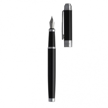 Logo trade promotional items image of: Fountain pen Scribal Black