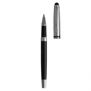 Logo trade promotional item photo of: Rollerball pen Treillis pad, grey