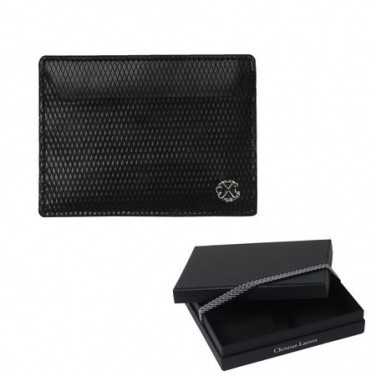 Logotrade advertising products photo of: Card holder Rhombe, black