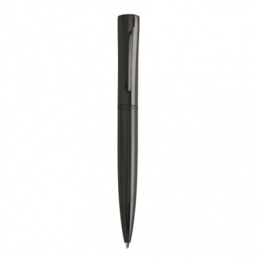 Logo trade business gift photo of: Ballpoint pen Conquest Gun, grey