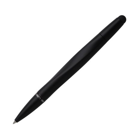 Logo trade promotional merchandise image of: Ballpoint pen Torsion Pad Black