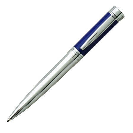 Logo trade promotional gift photo of: Ballpoint pen Zoom Azur, blue