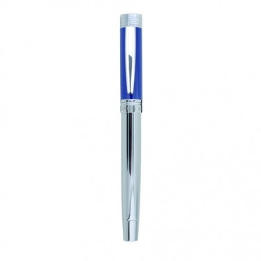 Logo trade promotional items image of: Rollerball pen Zoom Azur, blue