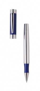 Logo trade promotional merchandise image of: Rollerball pen Zoom Azur, blue