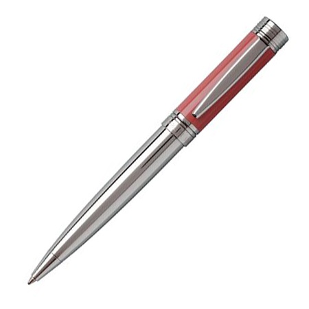 Logo trade promotional merchandise photo of: Ballpoint pen Zoom Red