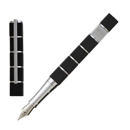 Logotrade advertising product image of: Fountain pen Cubo, black