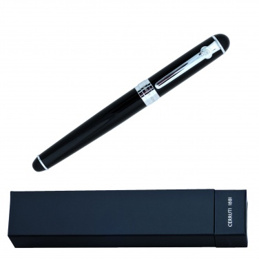 Logo trade promotional items image of: Rollerball pen West, black