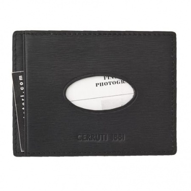 Logo trade promotional merchandise picture of: Card holder Myth, black