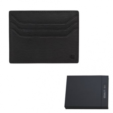 Logo trade promotional merchandise picture of: Card holder Myth, black