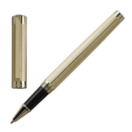 Logotrade promotional product image of: Rollerball pen Ciselé, gold