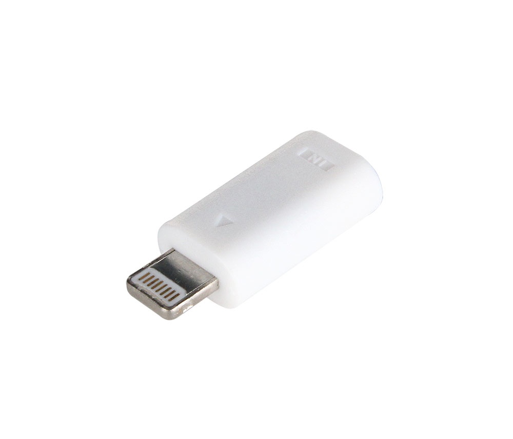 Logo trade promotional merchandise image of: Adapter, white