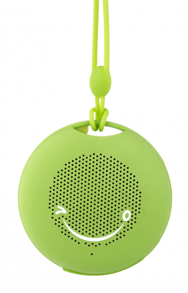 Logo trade promotional giveaways picture of: Silicone mini speaker Bluetooth, green