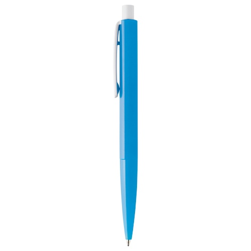 Logo trade advertising products picture of: Plastic ball pen FARO, light blue