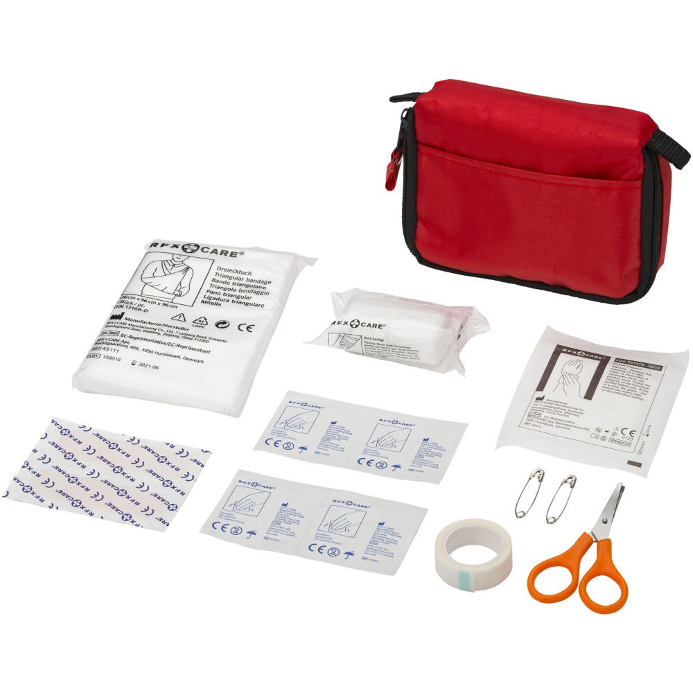 Logo trade corporate gifts picture of: 20-piece first aid kit, red