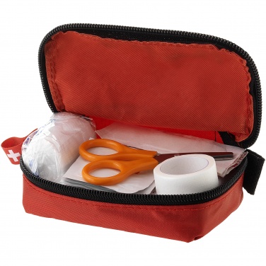 Logo trade promotional products image of: 20-piece first aid kit, red