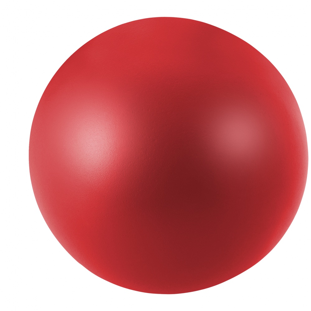 Logo trade promotional giveaways image of: Cool round stress reliever, red