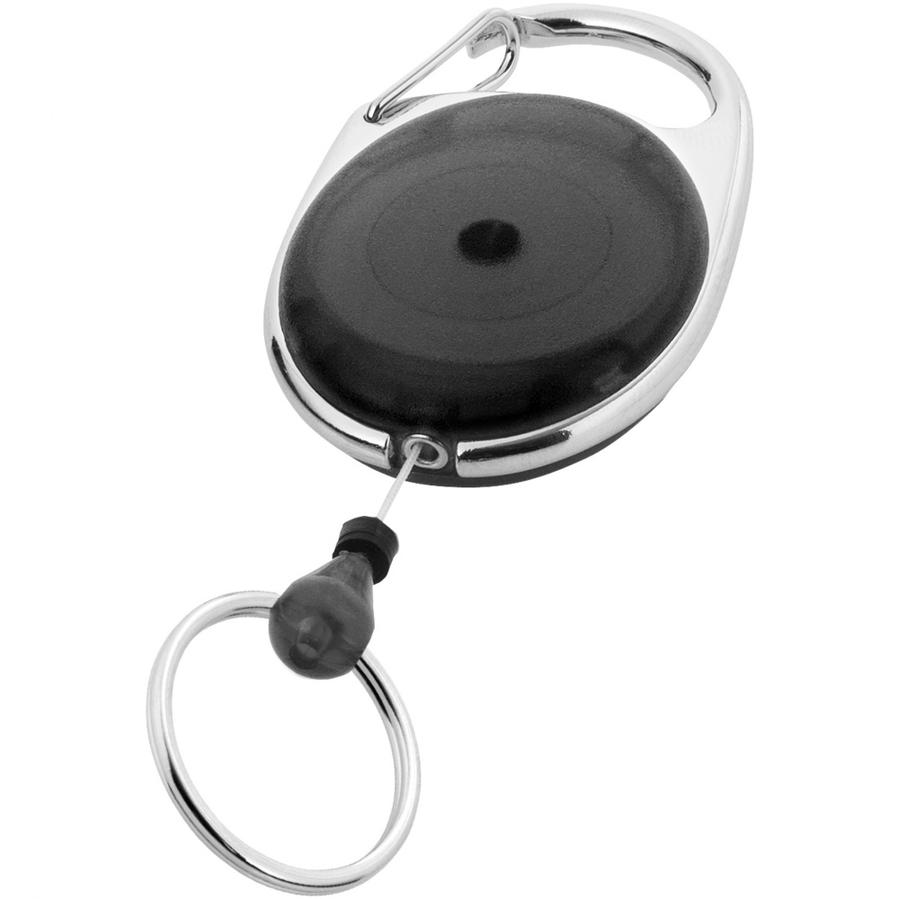 Logotrade promotional gift picture of: Gerlos roller clip key chain, black