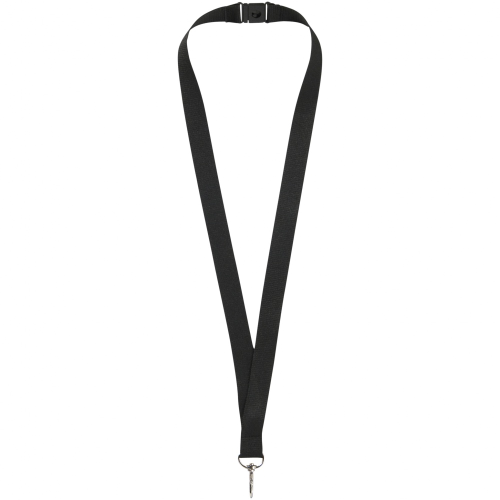 Logotrade promotional gift picture of: Lago lanyard, black